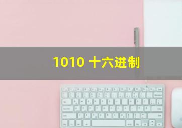 1010 十六进制